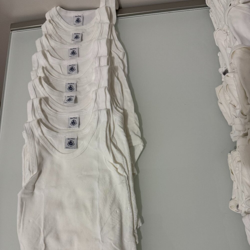 Petit Bateau lot of 8 undershirts